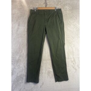 Lauren Ralph Lauren Olive Green Chino Pants Womens 10 Slim Tapered Stretch Twill